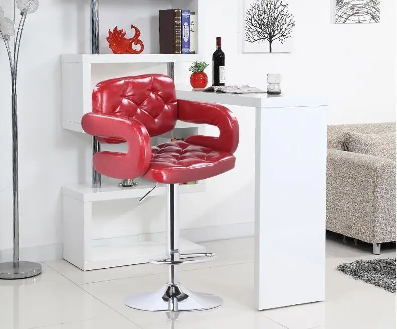 Парикмахерская стул парикмахерское кресло кофе белого цвета Бесплатная