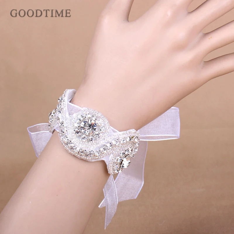 Модные свадебные браслеты аксессуары для волос Хрустальная ручная цепочка