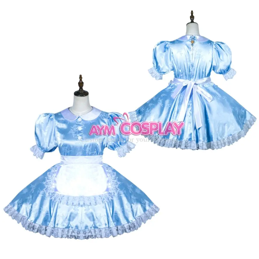 Запираемый горничная Сисси жаккардовые атласные платье унисекс CD/tv