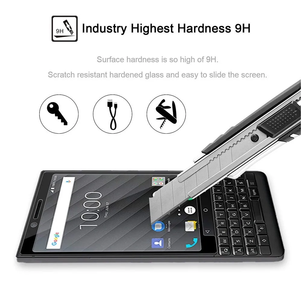 3D изогнутое полное покрытие 9H Закаленное стекло протектор экрана для blackberry KEY2 LE BBE100 3D Защита ЖК-пленка для blackberry