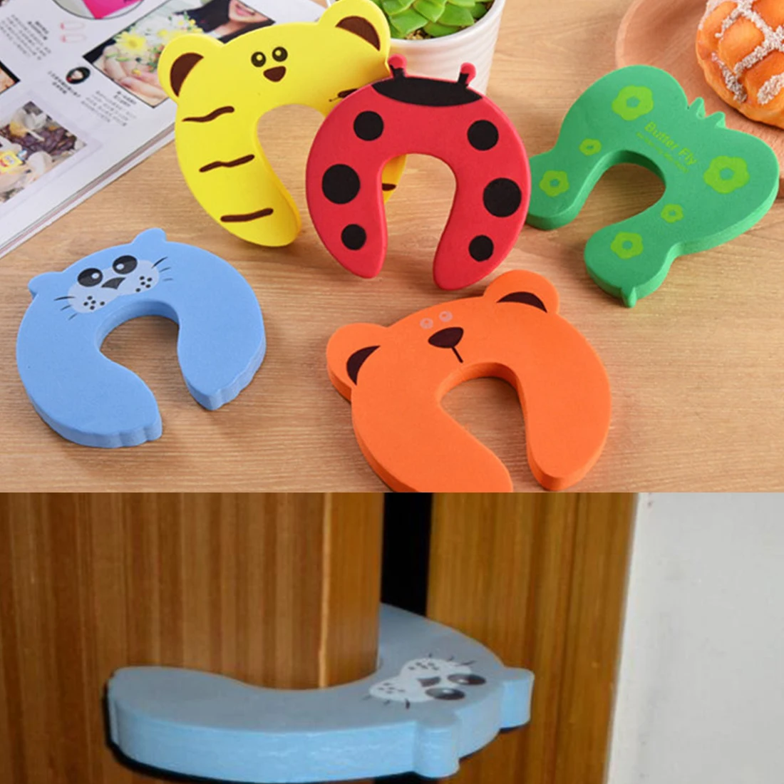 5 шт./компл. ограничитель открывания двери в виде животного для дома спальни