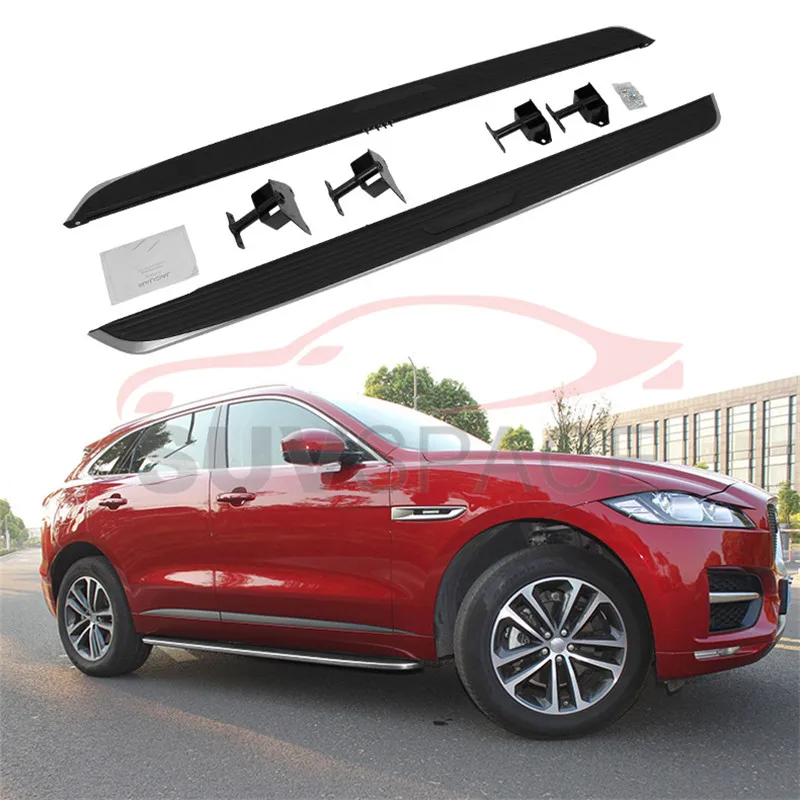 

Side Step Fit for Jaguar F-Pace Fpace 2016 2017 2018 Running Board Nerf Bar Aluminium Alloy New Designed Car Styling