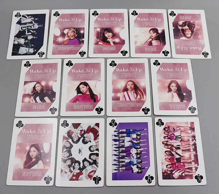 Kpop EXO GOT7 SHINEE BIGBANG TARA BLACKPINK WANNA ONE BTOB Poker игральные карты Fanart картинки художественная книга подарки коллекция Новая