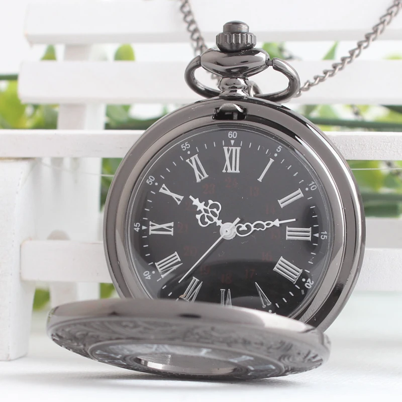 Тенденция полые двойной дисплей кварцевые карманные часы флип Рим студентов