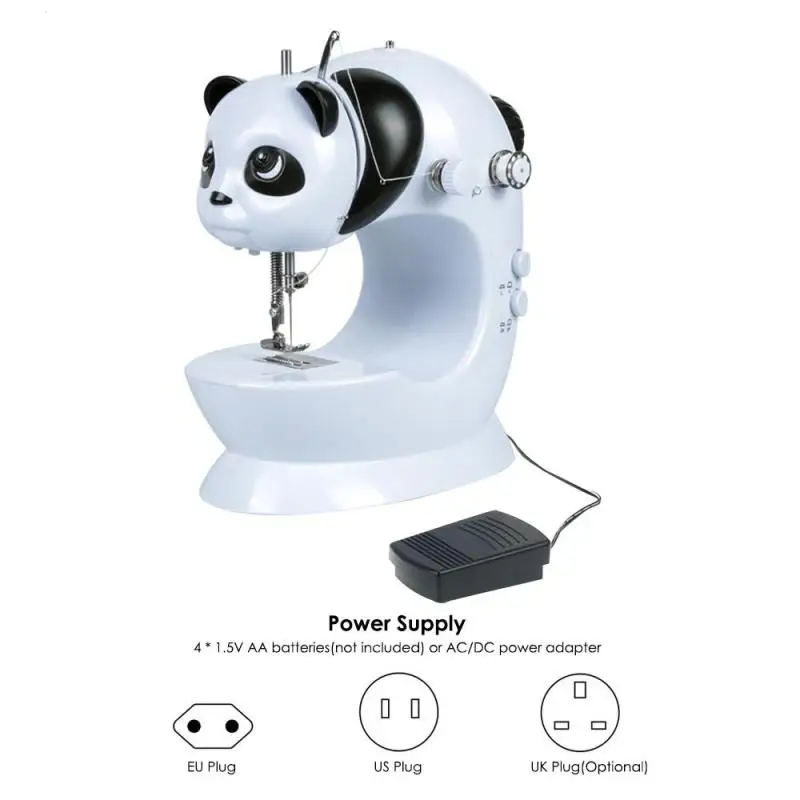 Мини рука нога оверлок мотор швейная машина двойной Скорость Портативный