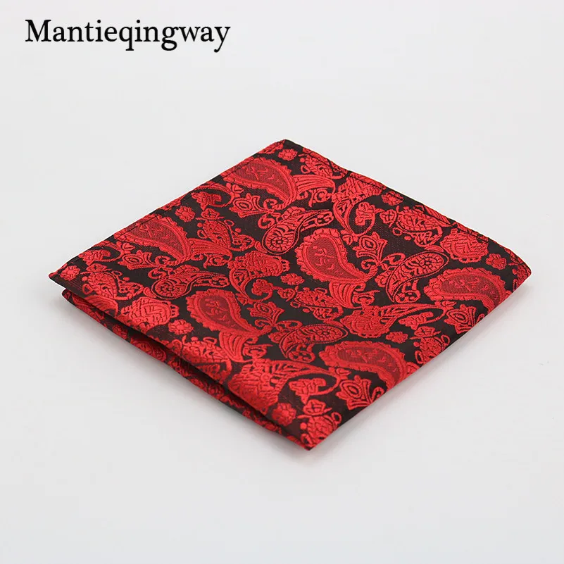 Mantieqingway полиэфир платок; Цвета: золотистый и черный; Пейсли Для мужчин Модный комплект в клетку платки носовые для мужской костюм галстук носовой платок