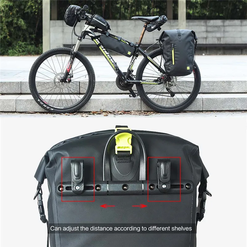 Горячая Распродажа 25L Велоспорт велосипед сумки MTB задняя стойка велосипеда сумка Полный водостойкий Универсальный дорожный велосипедные сумки на багажник заднего сиденья Сумки