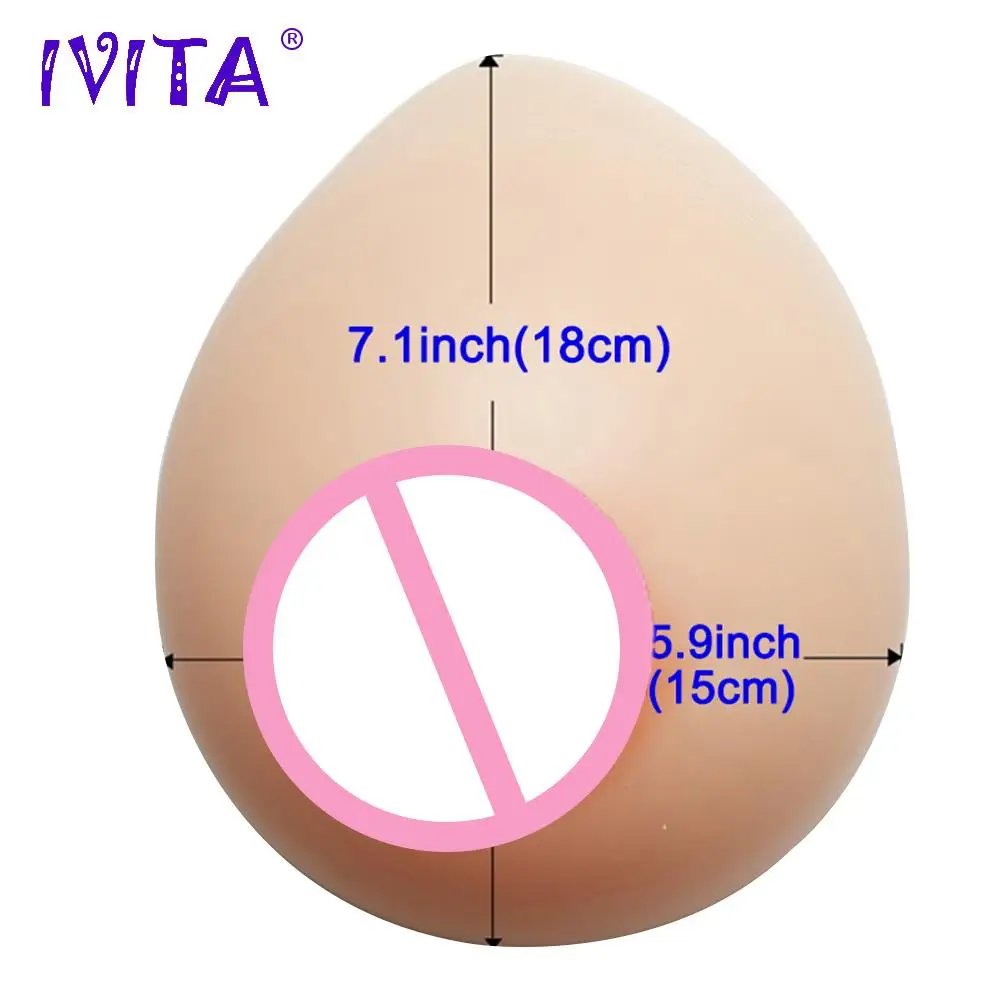 IVITA 3200 г Горячая продажа поддельные груди из искусственного силикона форма для