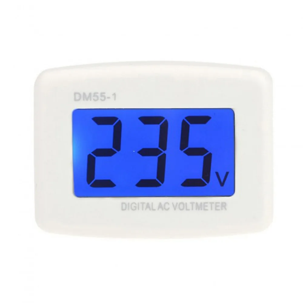 ЖК-дисплей Напряжение Тестер Вольтметр синий цифровой 3-цифра Дисплей ЕС Plug AC 80-300