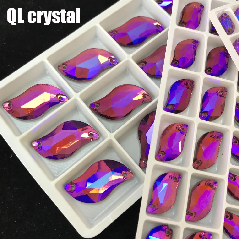 Кристаллические стразы с двумя отверстиями для самостоятельного изготовления