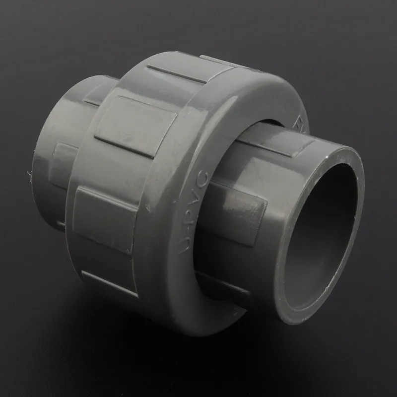 Gray Union Joint 2шт 25 мм ПВХ Юнион разъем садовые инструменты для орошения водопроводная муфта аквариума прямая трубка-затычка адаптер быстрое соединение - Цвет: Gray Union Joint