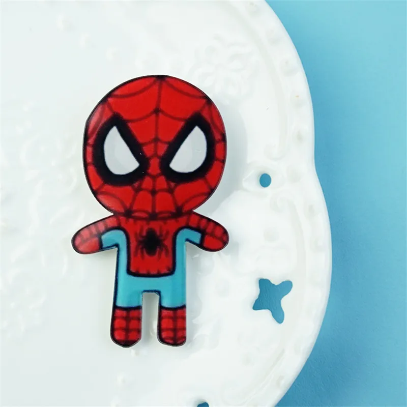 1 шт. значок крутой герос Человек-паук Харадзюку акриловые значки Броши аниме