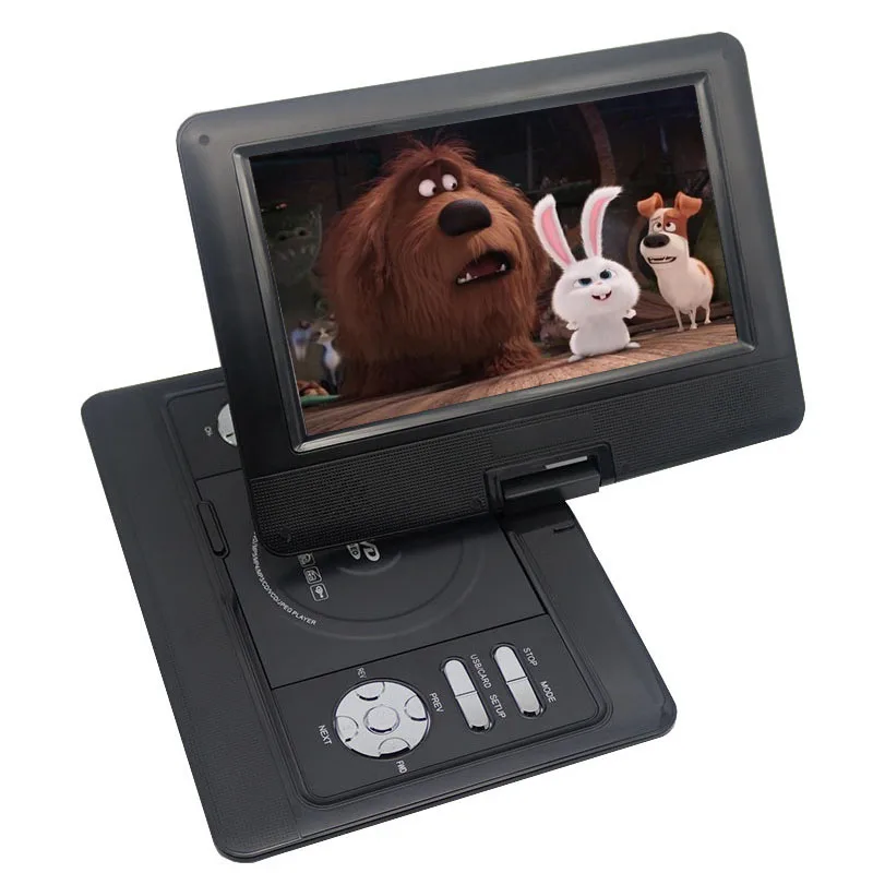 LONPOO портативный DVD плеер 10 1 дюймовый экран dvd автомобильное зарядное устройство с