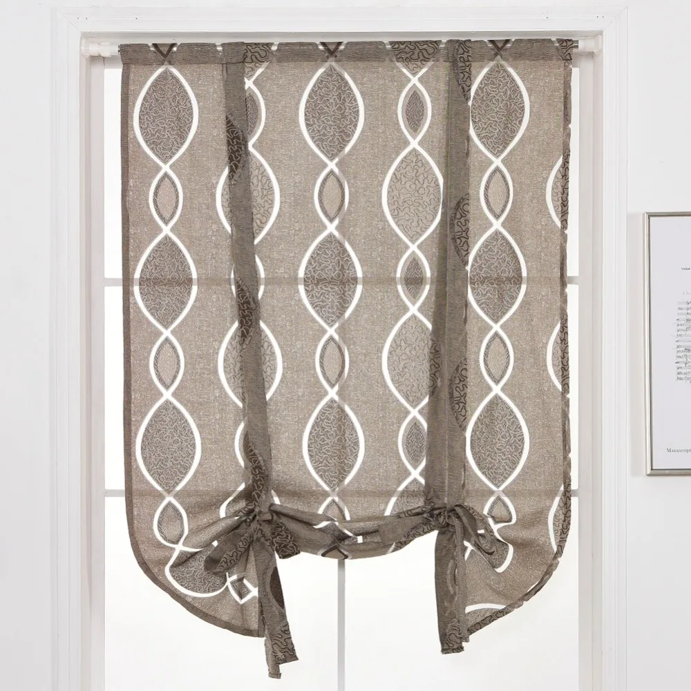 NAPEARL короткие шторы кухня обработки окна полупрозрачный подзор связать