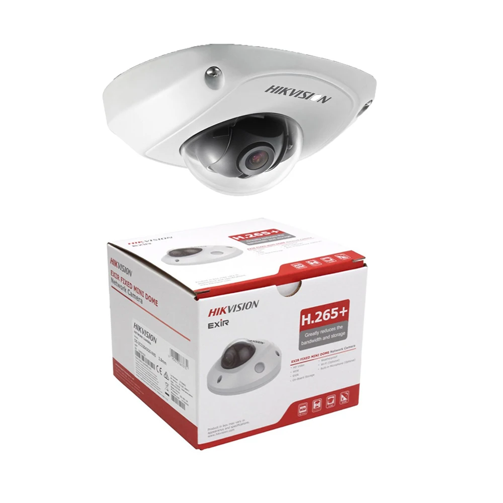 Hikvision 4MP купольная аудио Wifi IP камера PoE Onvif для дома/улицы ночного видения CCTV DS-2CD2543G0-IS видеонаблюдения