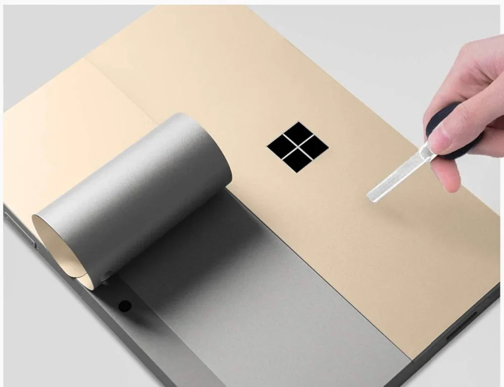 Прозрачная защитная виниловая наклейка на заднюю панель для Microsoft Surface Go|Наклейки