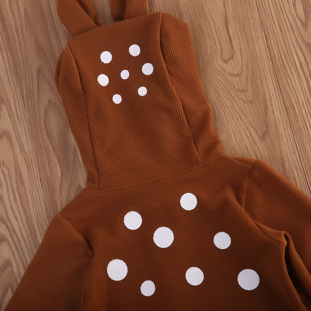 

Baby Boy Girl Deer 3D Ear Hooded Romper Infant Babies Zipper Romper Playsuit Clothes 0-18 Cute Outfit