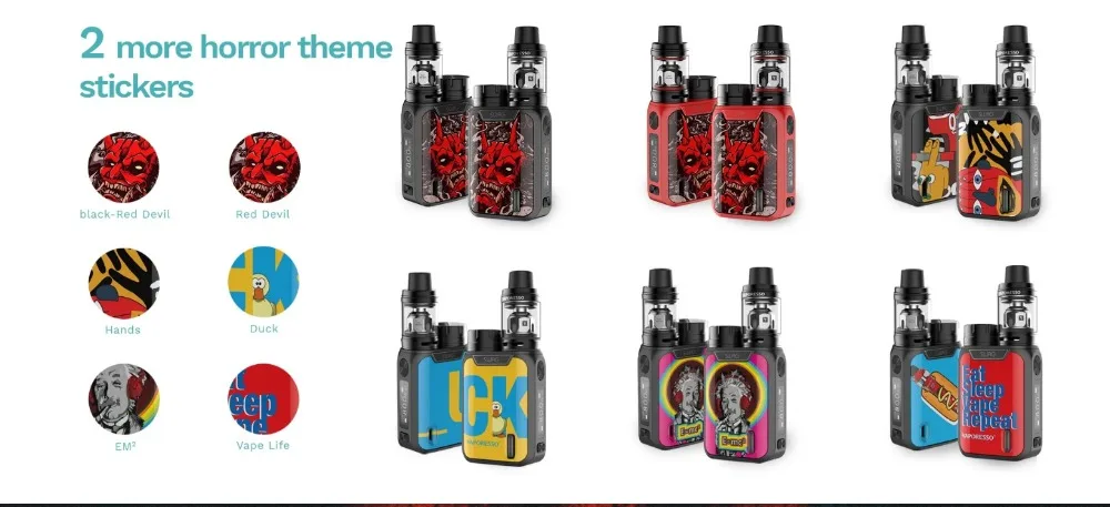 Vaporesso Swag набор электронных сигарет No 18650 с 80 Вт TC коробка мод Vape 3,5 мл NRG бак GT испаритель