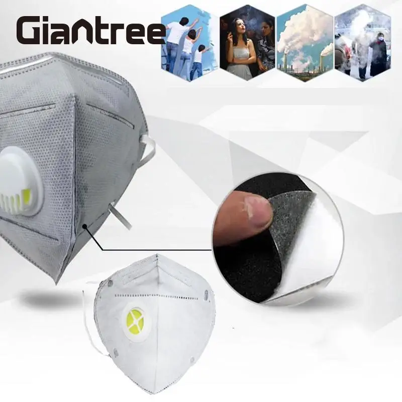 Giantree 10 шт. складной нетканый Valved безопасный Противопылевой активированный уголь