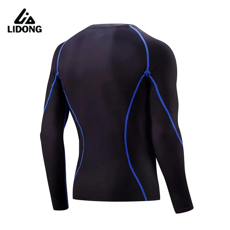 2018 новые мужские компрессионные рубашки с длинным рукавом многофункциональные