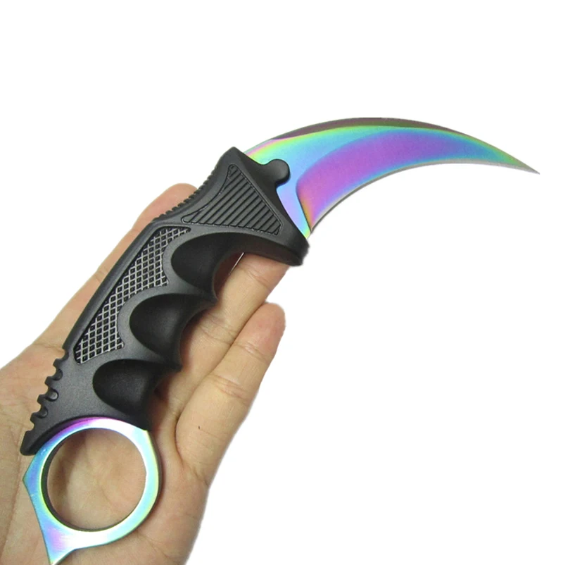 CS GO Counter Strike Karambit коготь нож для шеи с оболочкой игры Охота лагерь hike тактический