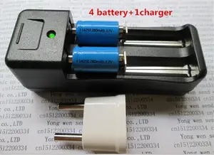 NEW ER14250 battery LS14250 ER14250H 1/2-R6 1/2 AA 3.6V/3.7V 280mah 14250 Rechargeable lithium batteries (4 battery + 1 charger)