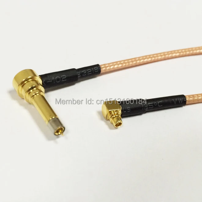

New Wireless Modem Wire MMCX Male Plug Right Angle To MS156 Right Angle Connector RG316 Coaxial Cable Pigtail 15CM 6"