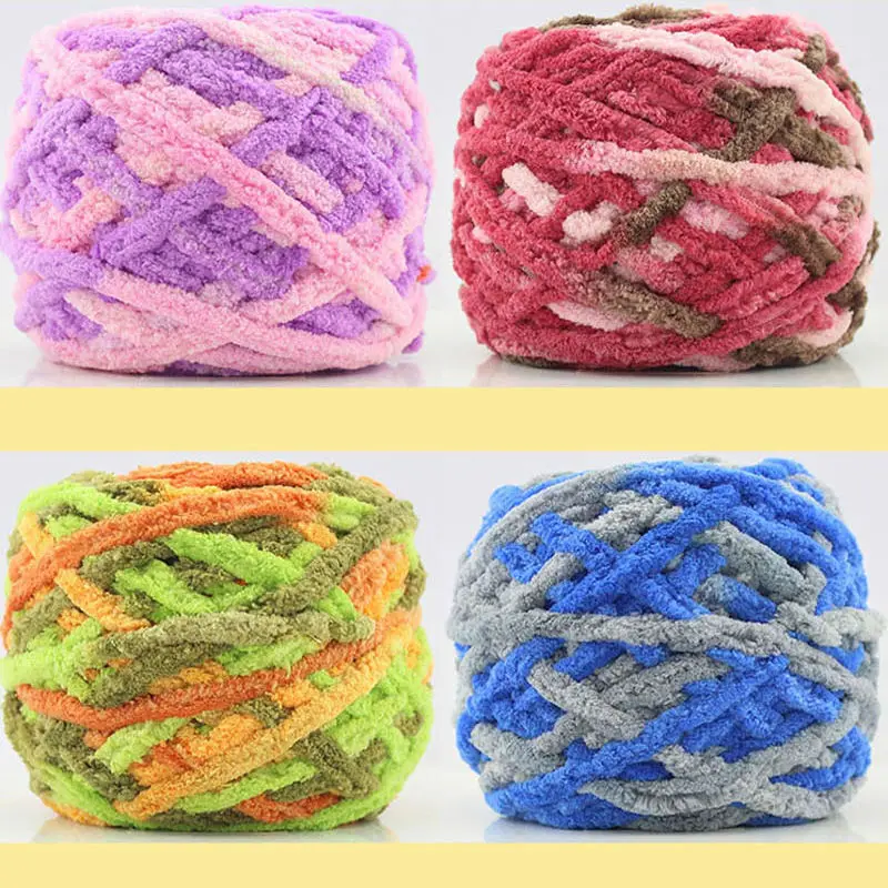 400 г/пакет ледяная леска одна прядь грубые линии шарфы ручная вязка шерсть пряжа