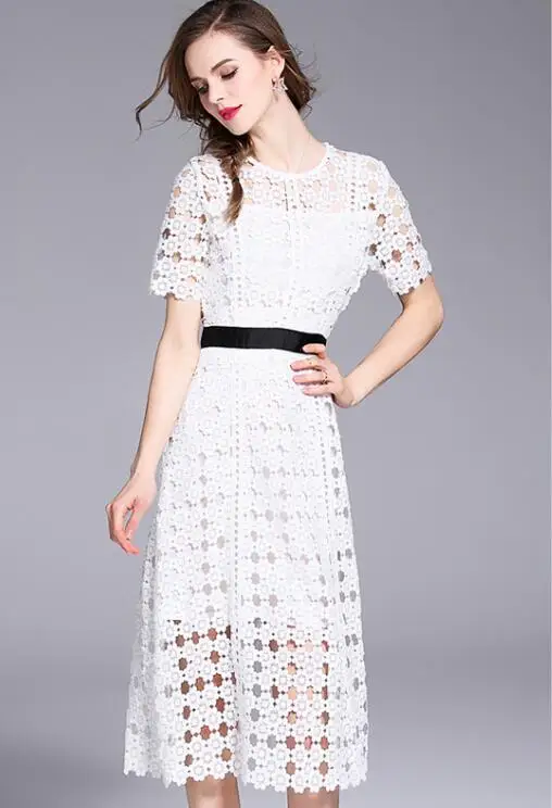 Женское летнее длинное кружевное платье 2018 новые FashionChic великолепные красивые