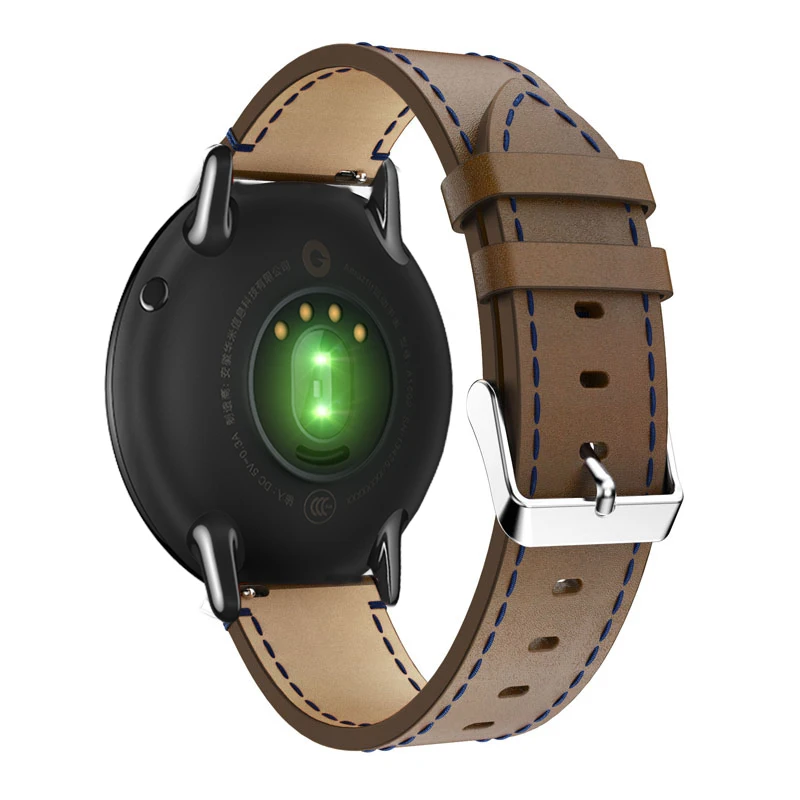 Кожаный ремешок 22 мм для смарт часов Samsung Gear S3 Frontier/классический браслет Huami