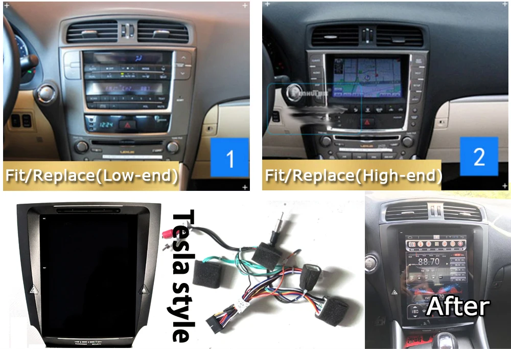Liandlee 10," Tesla вертикальный экран для Lexus IS XE20 IS 250 300 350 2005~ 2012 Android DAB карта gps Navi навигация Мультимедиа