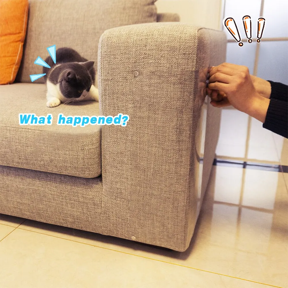 2PC Guard Cat Claw Protector SelfAdhesive Protect Pads Scratching Furniture Cats Scratching Post Protect Pads With Pins 7