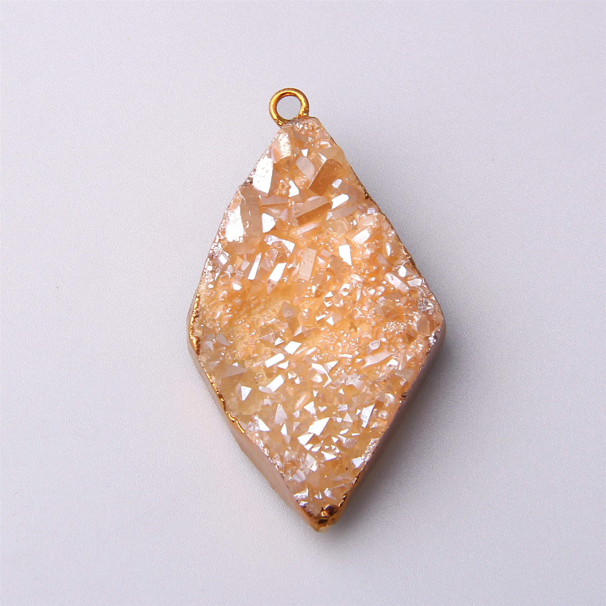Orange жемчужный набор кварца кулон agates druzy Шарм prndants ожерелье агат ювелирные