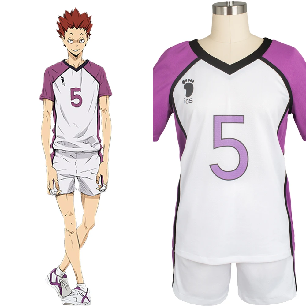 Новинка 2017 костюм для косплея Haikyu Haikyuu Shiratorizawa Академия Satori Tendo No.14 униформа аниме