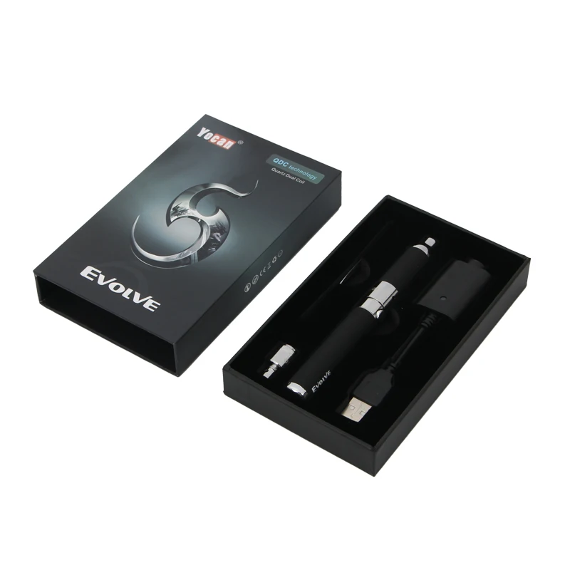 Оригинальный Yocan Evolve Starter Kit воск вейп ручка аккумулятор 650 мАч кварцевый двойной
