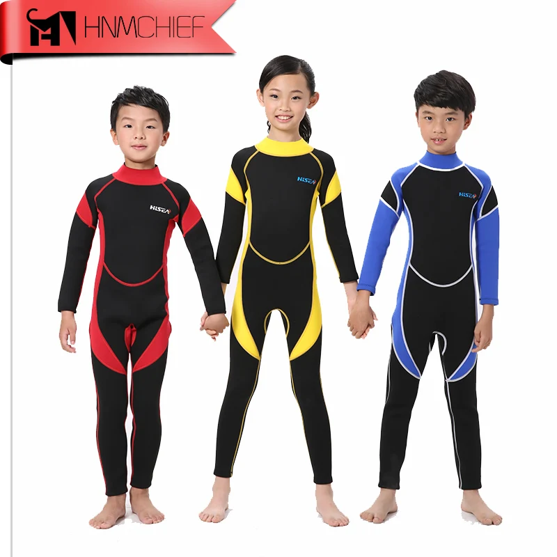2 5 мм неопрен серфинг дайвинг Дети Гидрокостюм Девушки Мальчики герметичные