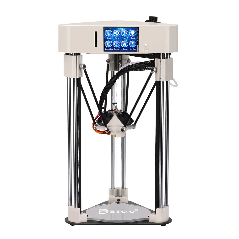 Grey BIQU 3D принтер BIQU маг Высокая точность мини коссель Настольный impressora полная сборка с выключением питания - Цвет: Grey