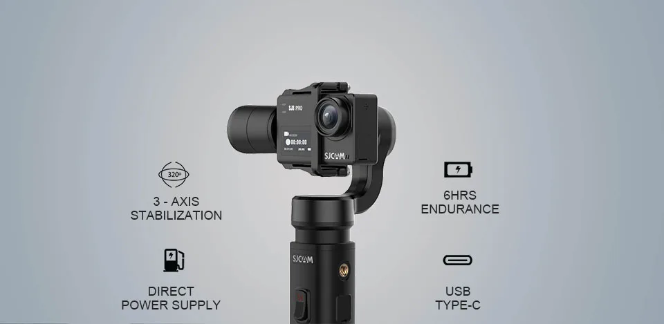 SJCAM ручной карданный SJ-GIMBAL 3 оси стабилизатор Bluetooth управление для SJ6 SJ7 SJ8 Pro/Plus/Air экшн-камера для Yi камеры