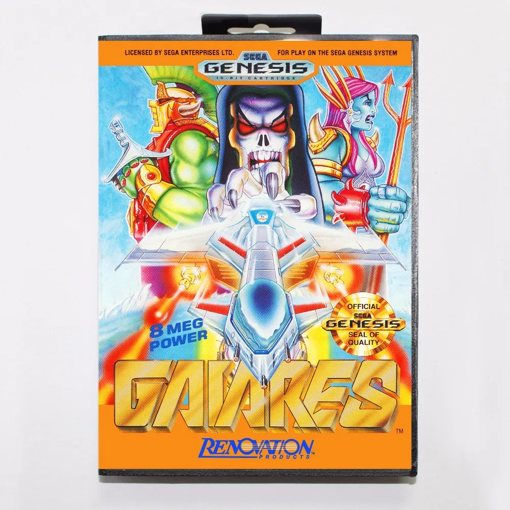 Игровой картридж Gaiares 16 bit MD игровая карточка с розничной коробкой для Sega Mega Drive
