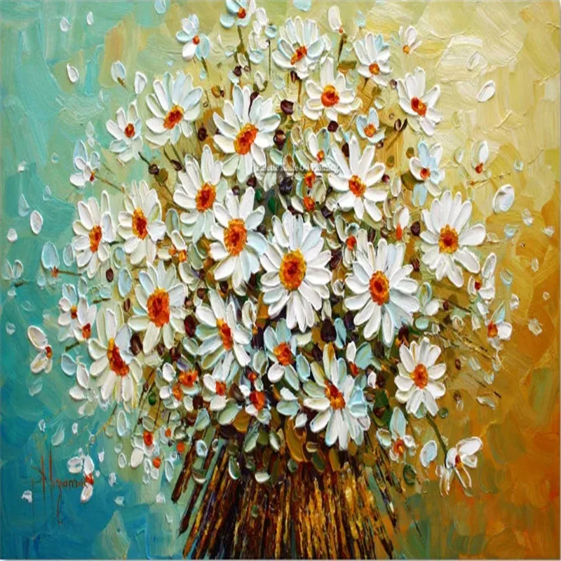 Палитра для рисования на холсте нож 3D текстура акриловые цветы настенное