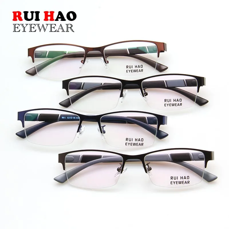 Оправа для очков без оправы Брендовые очки Rui Hao из сплава и TR90 модные по рецепту