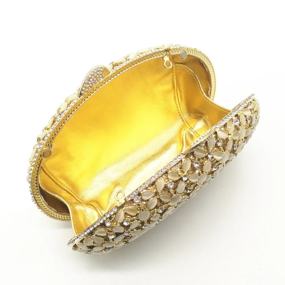 

New Arrival Silver Crystal Dinner Clutch Bags Rhinestone Diamonds Evening Bag Clutches For Wedding Party Purse Chain Handbags