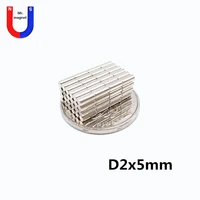 500pcs 2x5 mm strong neodymium magnet n35 ndfeb high temp small round magnetic fridge magnets 2mm x 5mm diy craft