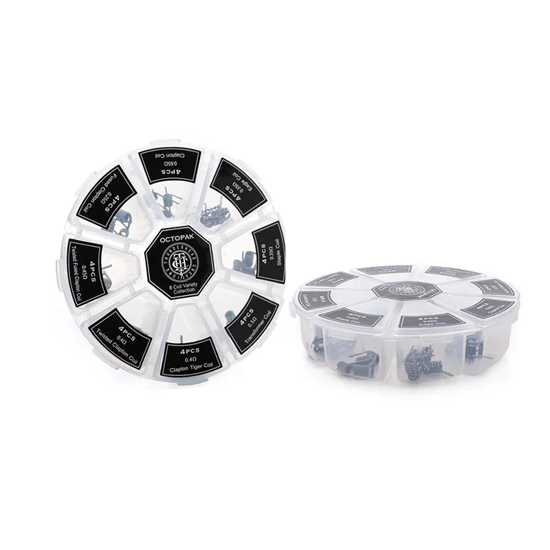 Оригинальный THC prebuilt coil 8 в 1 катушка набор ThunderHead Creations Octopak коллекция Плавленая