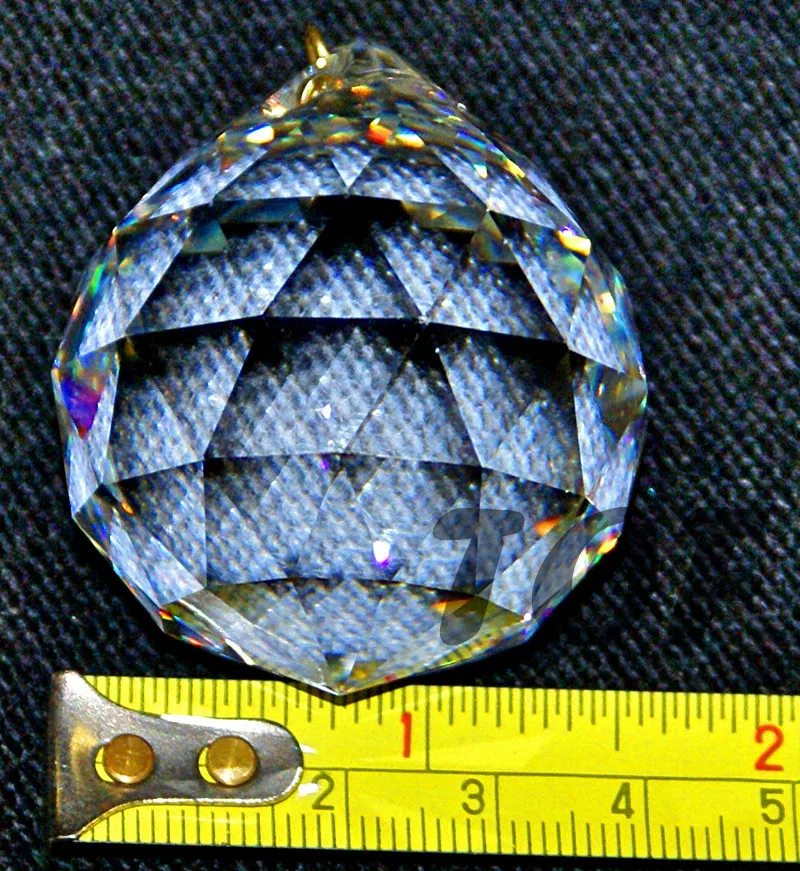 

40mm AAA Chandelier Crystal Clear Faceted Ball Prism Suncatcher Feng Shui Pendant For Chandelier(40pc Balls+40 ps Hooks)