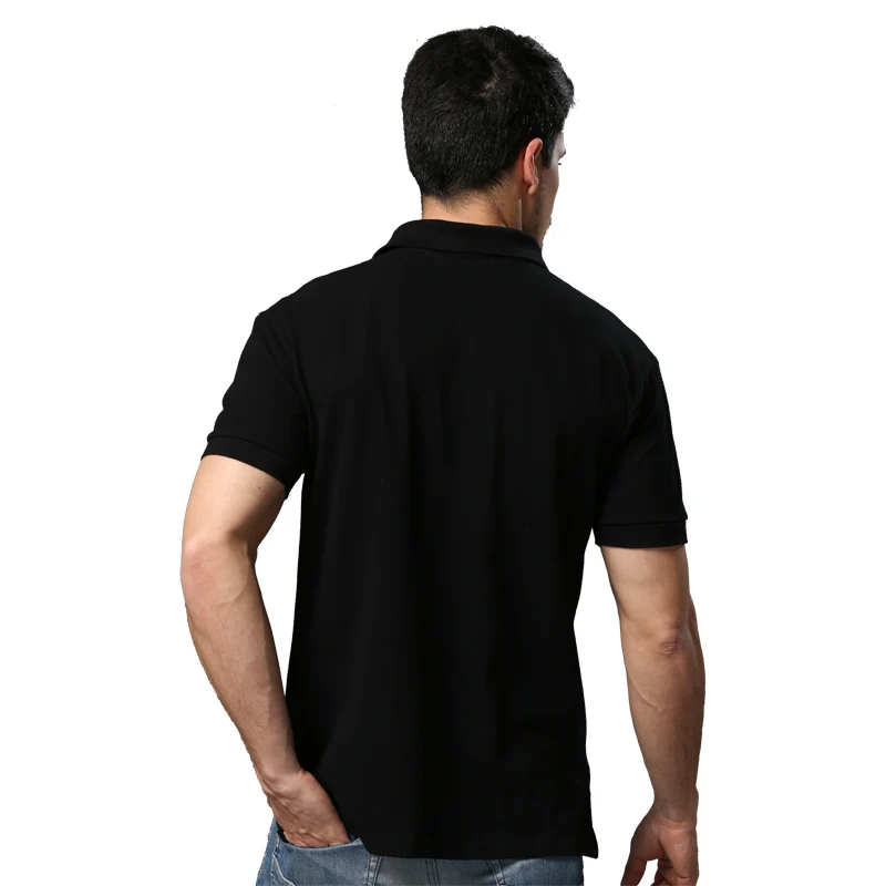 Мужская хлопковая рубашка-поло однотонная Повседневная с флагом Великобритании