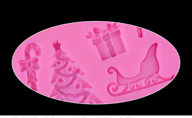 Инструменты для украшения тортов из мастики Рождественская елка подарок пожилых