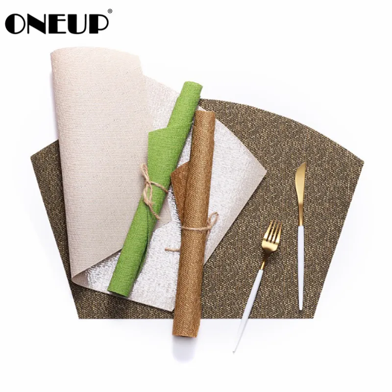 ONEUP 4 шт./лот коврик подставка из ПВХ нескользящий домашний обеденный