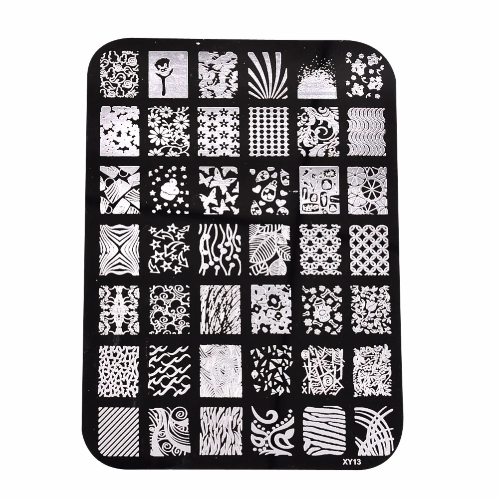 Ногтей штамповки пластины печать для дизайна ногтей Нержавеющая сталь Шаблоны