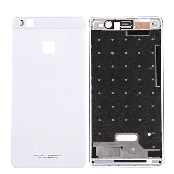 P9 Lite(White) Задняя крышка батареи+ передняя крышка корпуса ЖК-рамка пластина для huawei Ascend P6/mate S/P9 Lite батарея/P9 Plus/Honor V8 - Цвет: P9 Lite(White)